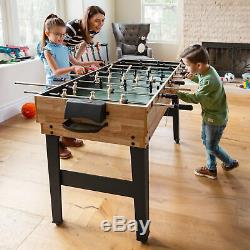BCP 2x4ft 10-in-1 Combo Game Table Set with Billiards, Foosball, Ping Pong, & More