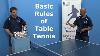 Basic Rules Of Table Tennis Pingskills