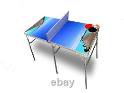Beach Dock 1 Portable Tennis Ping Pong Folding Table withAccessories