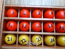 Bingo Blower Balls Rota Thro Bingo Balls 38mm Table Tennis Balls Vintage