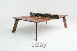 Black Walnut Regulation Ping Pong Table Tennis Table with Steel Net