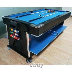 Black multi game Billard table with hockey, table tennis and dining table