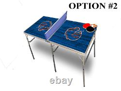 Boise State University Portable Table Tennis Ping Pong Folding Table withAccessori