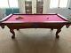 Brunswick 8' Allenton Chestnet Pool Table, Ping Pong Top And Cue Stand
