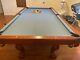 Brunswick 8 Foot Claw Pedestal Pool/ping Pong Table. With Wall Rack And 5 Cues