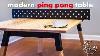 Building A Modern Ping Pong Table It S Also A Dining Table Woodworking