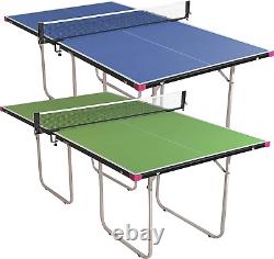 Butterfly Junior Ping Pong Table 3/4 Size Table Tennis Table Space Saver Gam
