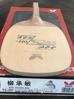 Butterfly Ryu Seung Min RSM Table Tennis Blade New Sealed