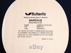 Butterfly Sardius FL Blade, Paddle Table Tennis, Ping Pong Racket