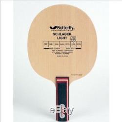 Butterfly Schlager Light Carbon ST ShakeHand Blade, Paddle Table Tennis Player