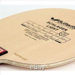 Butterfly Schlager Light Carbon ST ShakeHand Blade, Paddle Table Tennis Player