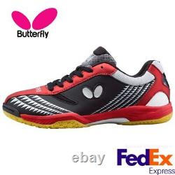 Butterfly Table Tennis Shoes LEZOLINE GIGU Black x Red 93660 913 Ping-pong NEW