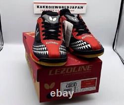 Butterfly Table Tennis Shoes LEZOLINE GIGU Black x Red 93660 913 Ping-pong NEW