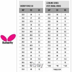 Butterfly Table Tennis Shoes LEZOLINE GIGU Black x Red 93660 913 Ping-pong NEW