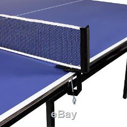 Donnay Indoor Ping Pong Full Size Blue Professional Tennis Table 2 Bats + Balls