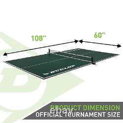 Dunlop 12mm 4 Piece Indoor Table Tennis Table Conversion Top, No Assembly Requir
