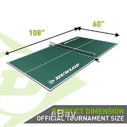 Dunlop Official Size Table Tennis Conversion Top with Premium Clamp Style Net