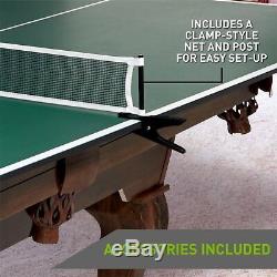 Dunlop Official Size Table Tennis Conversion Top with Premium Clamp Style Net