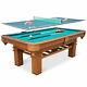 Eastpoint Sports 87 Inch Billiard Pool Table Set With Table Tennis Top Green New