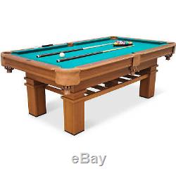 EastPoint Sports 87 Inch Billiard Pool Table Set With Table Tennis Top Green New