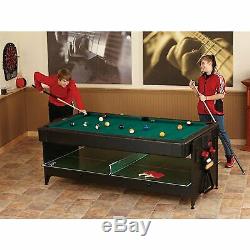 Fat Cat Original Pockey 3-In-1 Pool/ Billiard Air Hockey Table Tennis Game Table