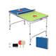 Foldable Ping Pong Table Game Set Mini Table Tennis Table With Adjustable Height