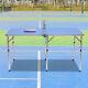 Foldable Ping Pong Table With Net Indoor Outdoor Table Tennis With Handles 3 Balls