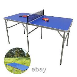Foldable Ping Pong Table with Net Indoor Outdoor Tennis Table Ping Pong Foldable