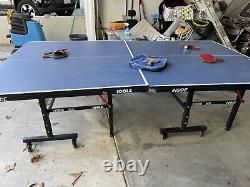 Foldable Ping Pong Table without Net Indoor Outdoor Table Ping Pong Foldable