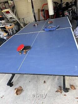 Foldable Ping Pong Table without Net Indoor Outdoor Table Ping Pong Foldable