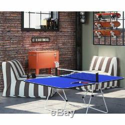 Foldable Portable Table Tennis Ping Pong Table Camping Picnic Game Room Sports