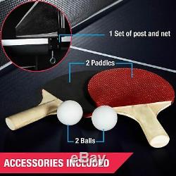 Foldable Table Tennis Paddle Balls Sport Game Portable Play Ping Pong Waterproof