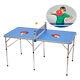 Foldable Tennis Table Ping Pong Sport Family Party Withnet Indoor&outdoor