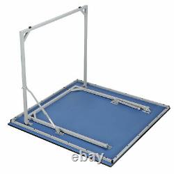 Foldable Tennis Table Ping Pong Table with Net and Post Indoor Outdoor Sports