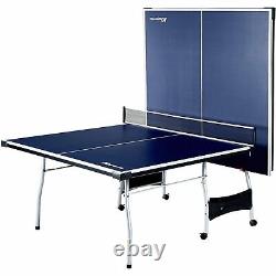 Folding Ping Pong Table Tennis Playing Set Indoor Official Size Family Games 4 P