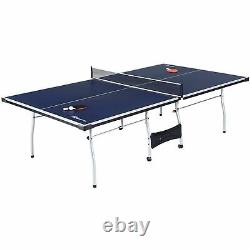 Folding Ping Pong Table Tennis Set Indoor Outdoor Official Size Family Games 4 P