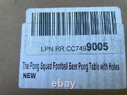 Football Field Beer Pong Table with Predrilled Cup Holes