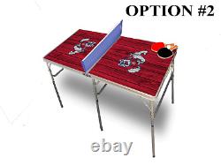 Fresno State University Portable Table Tennis Ping Pong Folding Table withAccessor