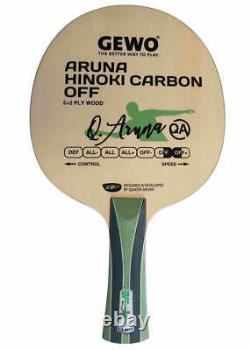 Gewo Aruna Hinoki Carbon OFF table tennis blade, FL handle