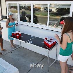 GoPong 6-Foot Portable Folding Beer Pong / Flip Cup Table (6 Balls Included)