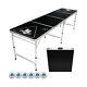 Gopong 8 Foot Portable Beer Pong / Tailgate Tables Black, Football, American