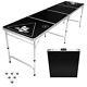 Gopong 8-foot Portable Folding Beer Pong / Flip Cup Table (6 Balls Included)
