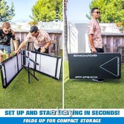 GoPong PRO 8 Foot Premium Beer Pong Table heavy-duty (Black, 36-Inch Tall)×1