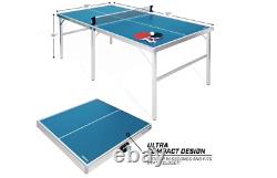 GoSports Table Tennis Game Set Portable Ping Pong Foldable withPaddles Net Balls