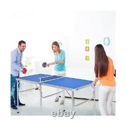 Goplus Foldable Ping Pong Table, 100% Preassembled, Portable Table Tennis Tab
