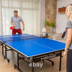 HEAD 15mm Surface Grand Slam Ping Pong Table Tennis with Net and Post Set (Used)