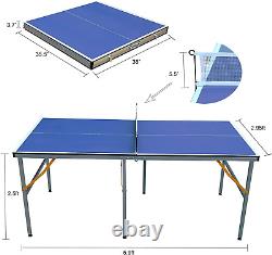 Haokang Table Tennis Table Ping-Pong Table Set Foldable & Portable Table Mid-Siz