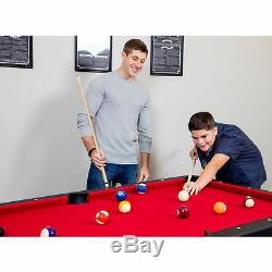 Hathaway 6 Ft Billiard Pool Table Set With Table Tennis Top Black Red New