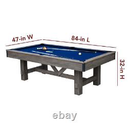 Hathaway Logan 7-ft 3-in-1 Multi Game Dining Table with Pool and Ping Pong