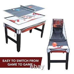 Hathaway Scout 54-in 4 in 1 Multigame Table Ideal for Family Game Rooms Includes